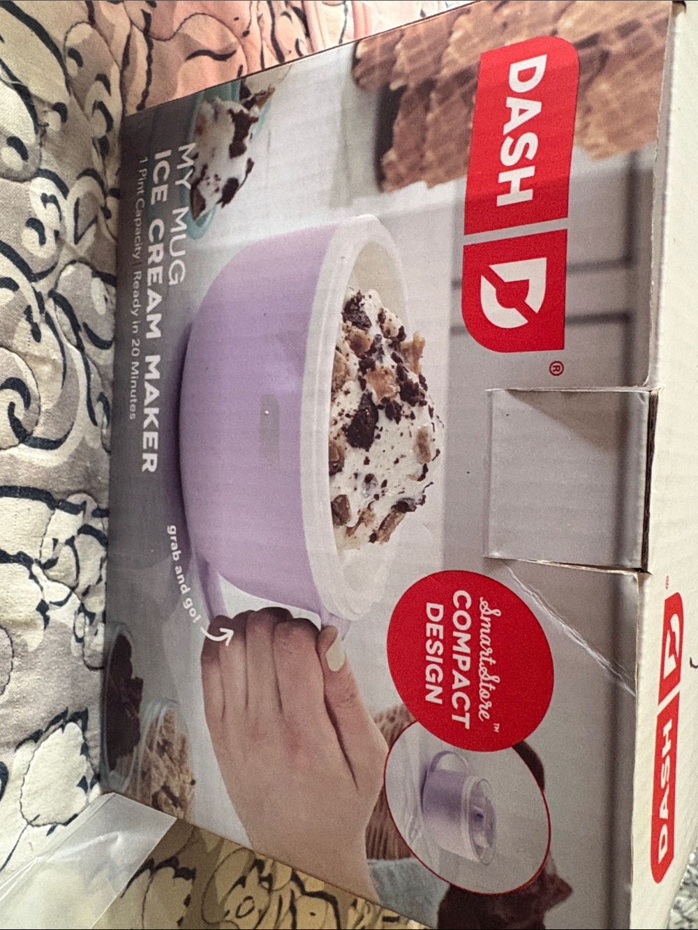 Dash Single-Serve Ice Cream Mug Maker - Lavender and White
